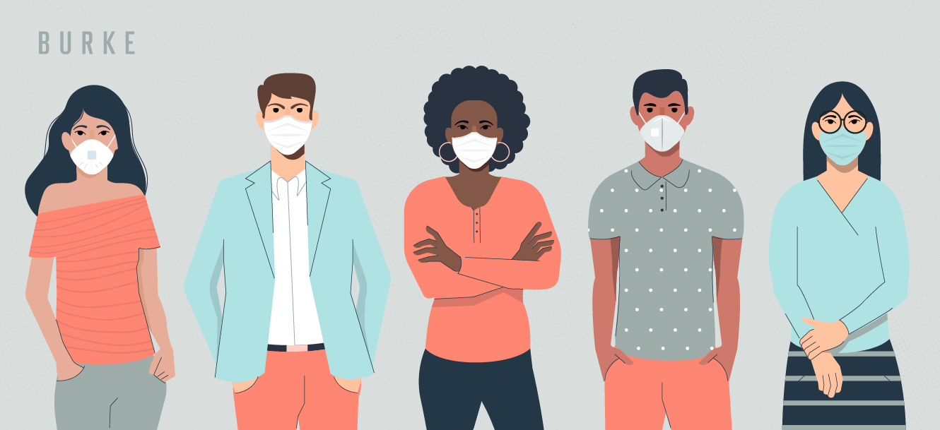 Adjusting Your Photo Archive to a New Normal - Covid19, people in masks